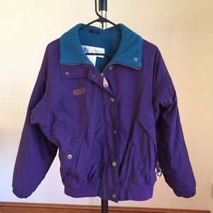 Purple Columbia Winter Ski Jacket, Medium